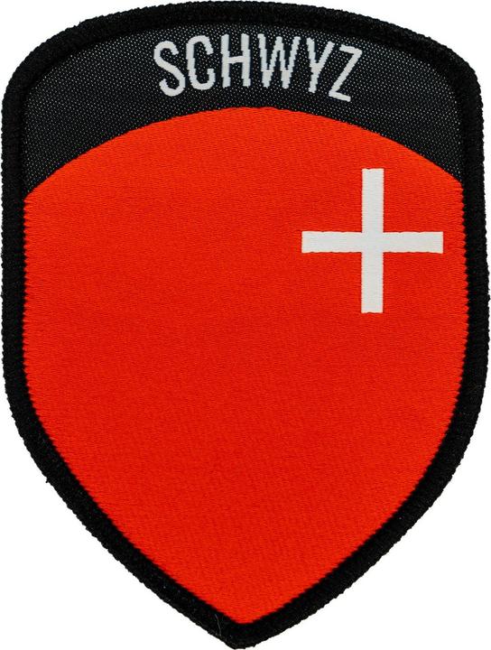 Charlie Mike Klettabzeichen Kantonswappen Schwyz