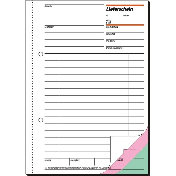 Actual product image Sigel Form book "Delivery note with receipt", A5 (50 x)