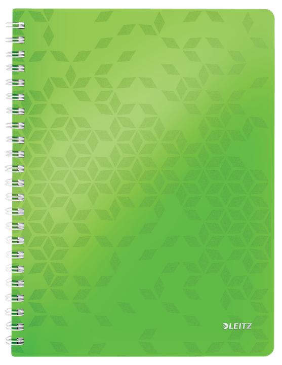 Image du produit Leitz Livre en spirale WOW (A4, À rayures, Couverture souple)