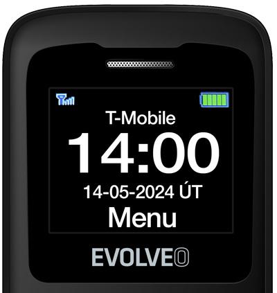 Immagine prodotto Evolveo EasyPhone ID, dispositivo mobile per anziani, nero (1.77")