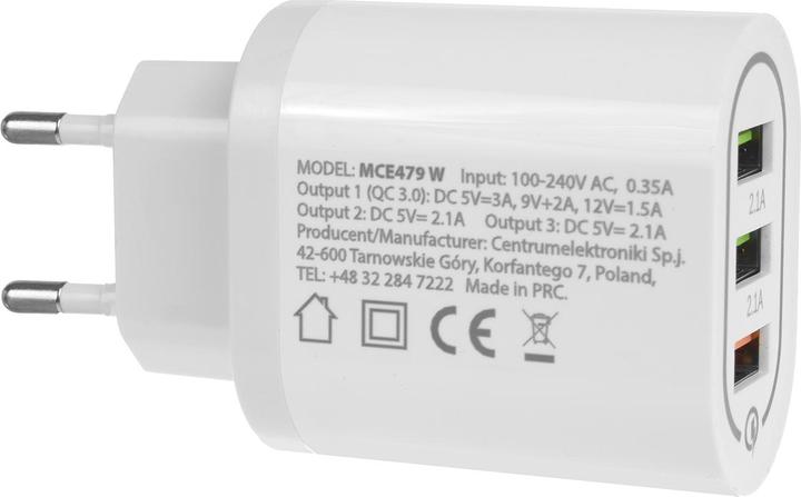 Image du produit Maclean MCE479 - (25 W, 3 ports)