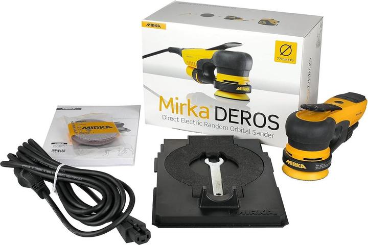 Produktbild Mirka Exzenterschleifer mit Absaugung für staubfreies Schleifen von Holz, Gipskarton und Metall (Exzenterschleifer)