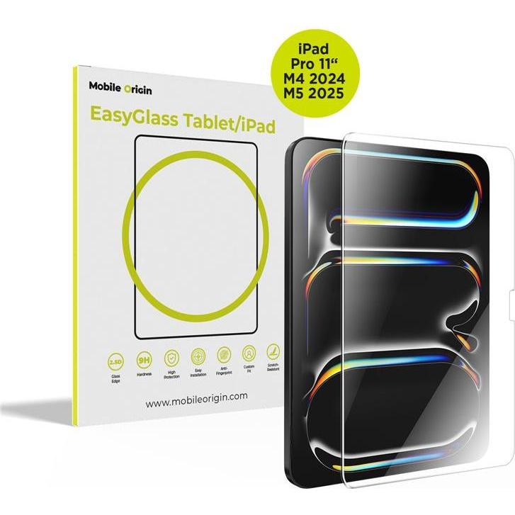 Mobile Origin EasyGlass iPad Pro 11" M4 2024 (Apple iPad Pro 11 2024, Apple iPad Pro 11 2025), Pellicola tablet