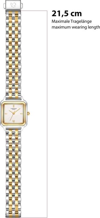 Produktbild Glanzstücke München Damen Quarzuhr bicolor Edelstahl bicolor - 38032 (25 mm)
