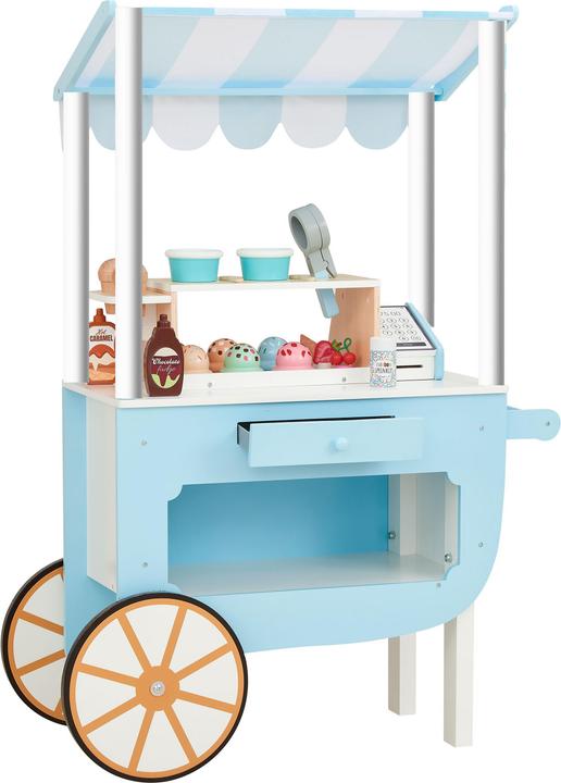 Produktbild Teamson Kids Eiscreme-Verkaufsstand Rollenspielset fr Kinder Kreativer Eiswagen