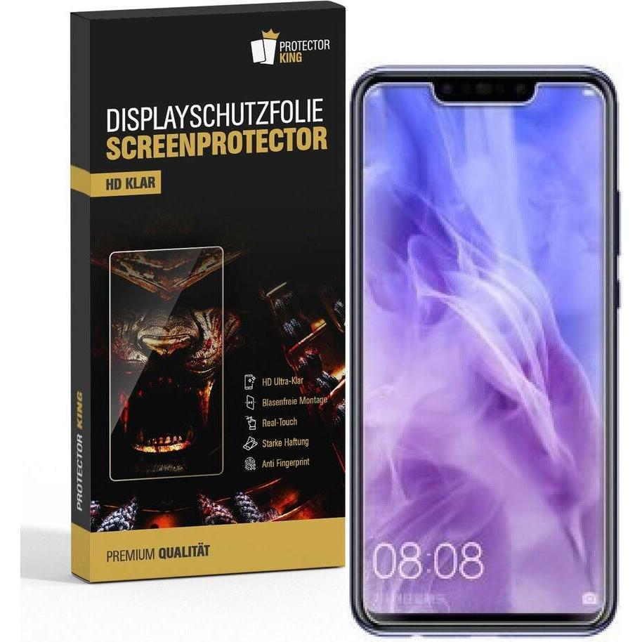 Protectorking 2x Premium Displayschutzfolie 3D KLAR (2 Stück, Huawei Nova 3), Smartphone Schutzfolie