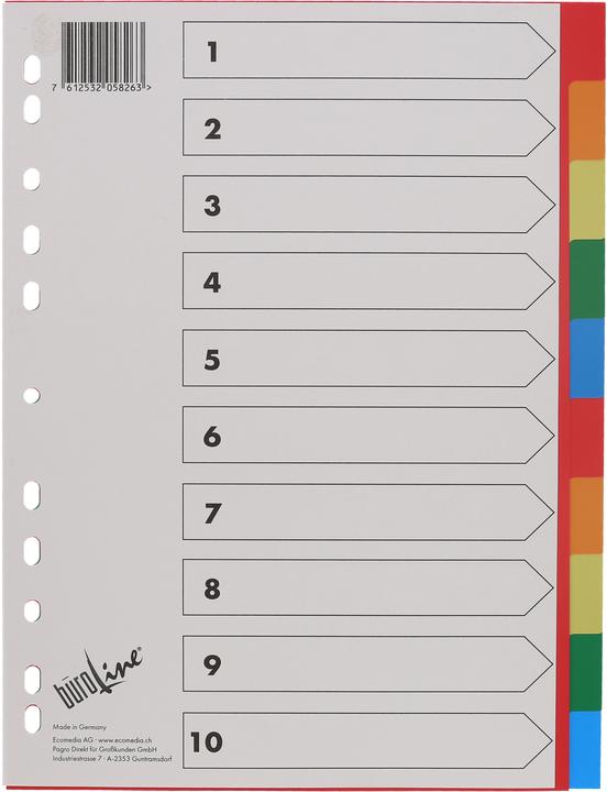 Actual product image BüroLine Index PP coloured A4