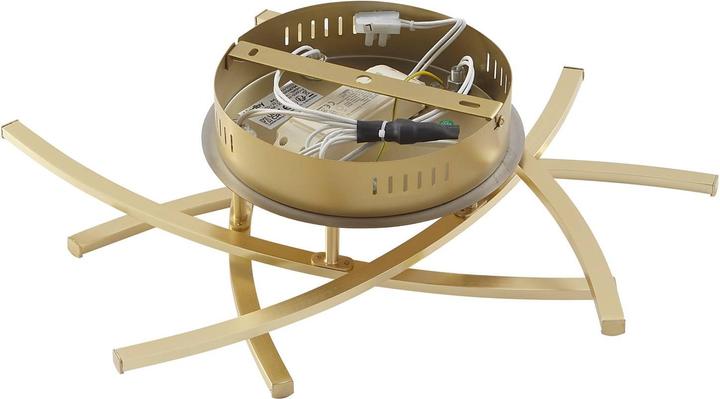 Actual product image Lindby Flakira LED ceiling lamp, 5-light antique brass (1940 lm)