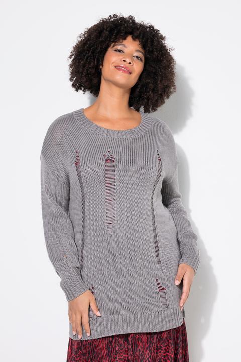 Produktbild Angel of Style Pullover, Loose Fit, Destroyed-Look (58)