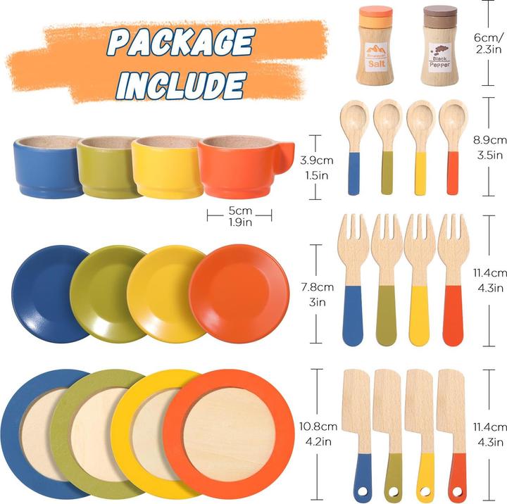 Immagine prodotto Activity Board Accessori da cucina per bambini Cucina da gioco in legno in acciaio inox Set da cucina per bambini