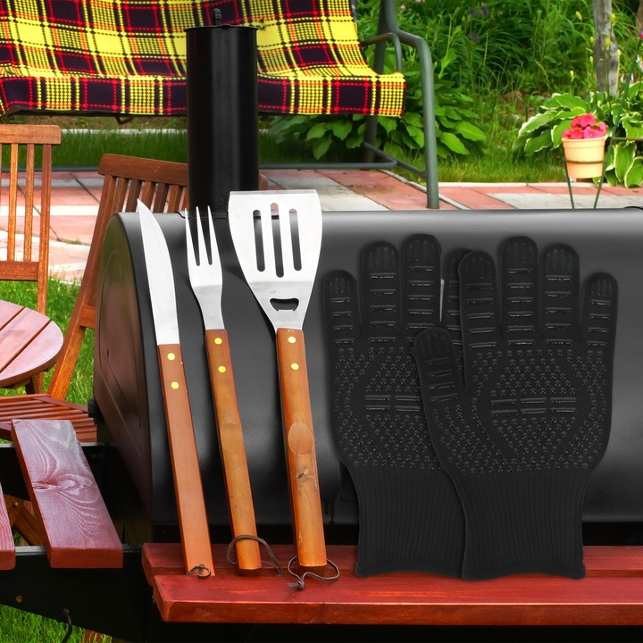 Actual product image Relaxdays BBQ gloves (Silicone)