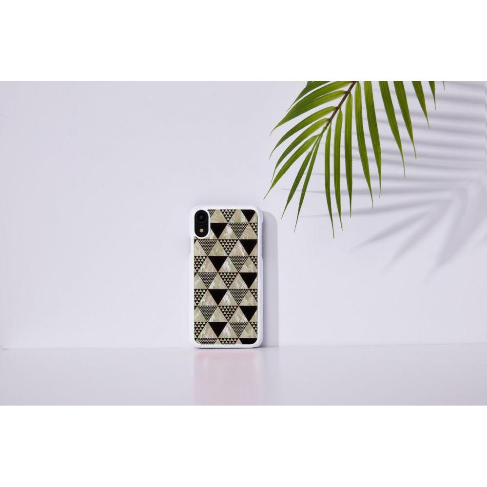 Ikins SmartPhone case iPhone XR pyramid white (Apple iPhone XR), Smartphone Hülle