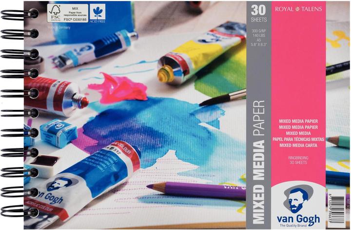 Image du produit Van Gogh médias mixtes (A5, Blanc, Couverture rigide)