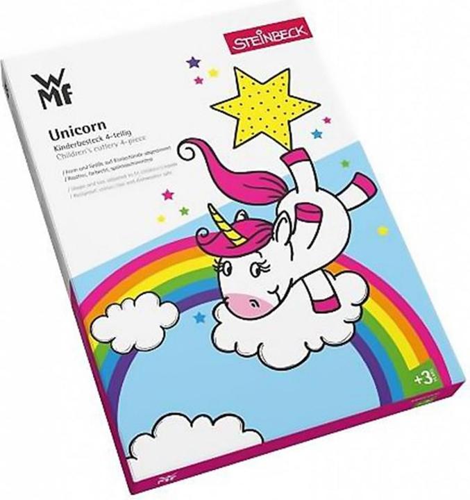 Produktbild WMF Kinderbesteck 4tlg Einhorn ab 3 Jahre Edelstahl poliert