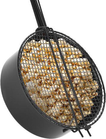 Produktbild Casativo Popcorn-Topf, Outdoorpfanne mit extralangem Stiel (Pfannenset + Topfset)