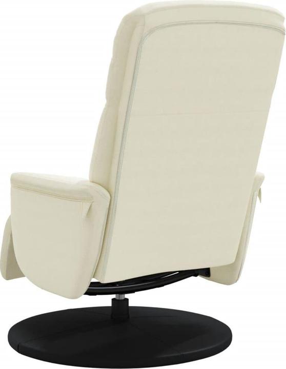 Produktbild vidaXL Relaxsessel mit Fussteil Creme Samt