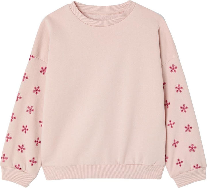 Produktbild Vertbaudet Mädchen Sweatshirt mit Lochmuster, Recycling-Polyester (98)