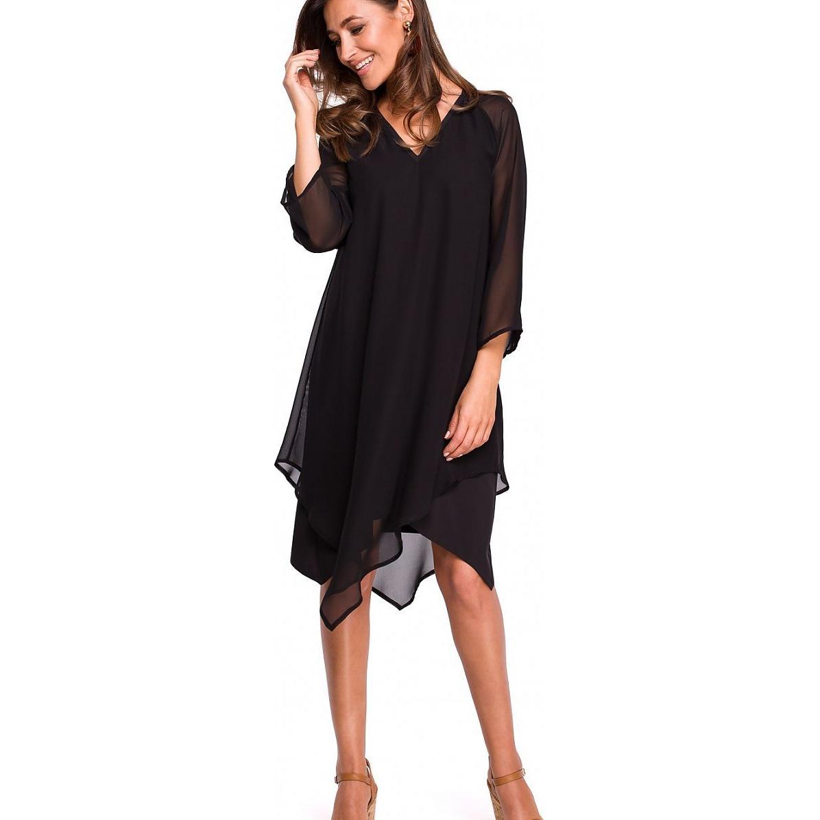 Stylove, Damen, Kleider, Cocktailkleid, Schwarz, (L)