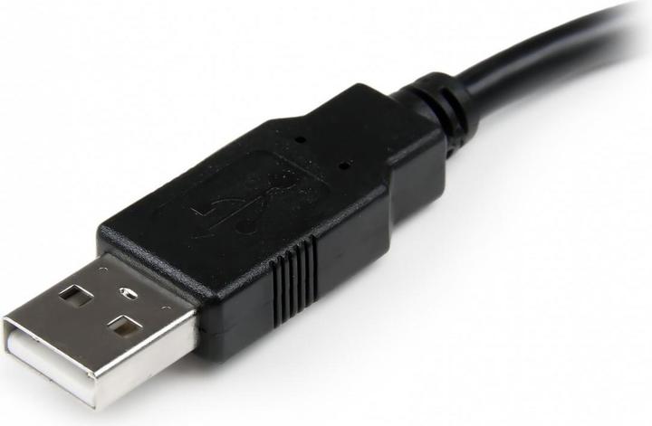 Produktbild StarTech USB 2.0 Verlängerung 15cm - USB-A Verlängerungskabel Stecker auf Buchse - Schwarz (0.15 m, USB 2.0)