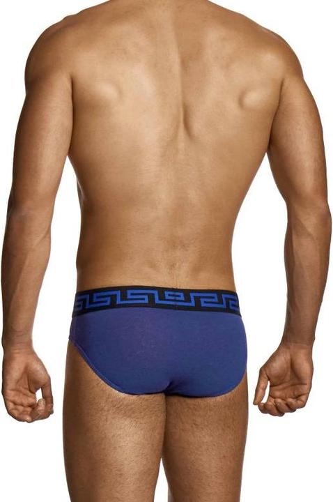 Produktbild Linen Classic Brief Blau/Schwarz (M, Einzelpack)