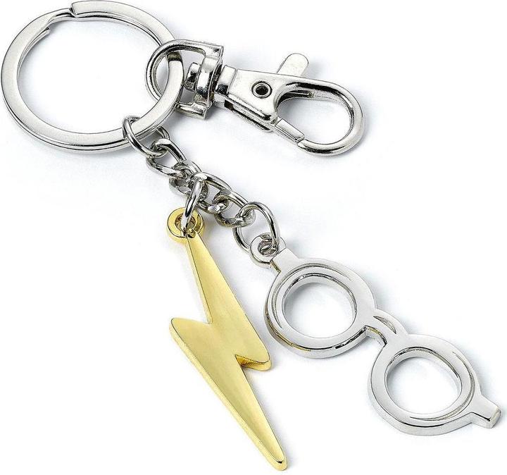 Lightning Bolt & Glasses Anhänger Schlüsselanhänger