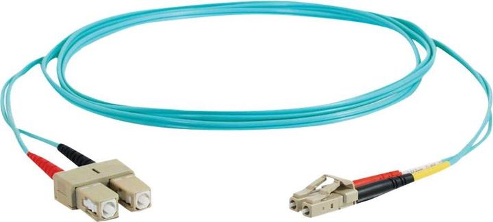 Produktbild C2G LC-SC 10Gb 50/125 OM3 Duplex Multimode PVC Fiber Optic Cable (LSZH) (2 m)