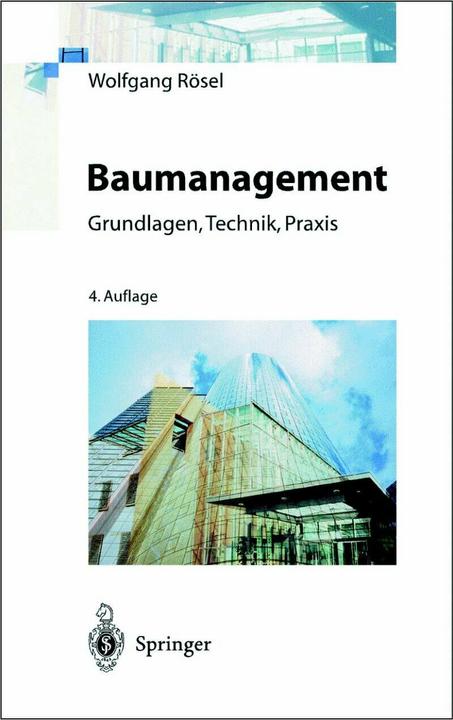 Produktbild Baumanagement (Deutsch, Wolfgang Rösel, 2013)