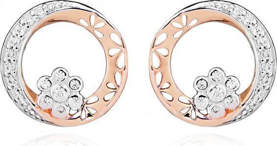Produktbild Silver Cat Romantic bicolor earrings with zircons SC432
