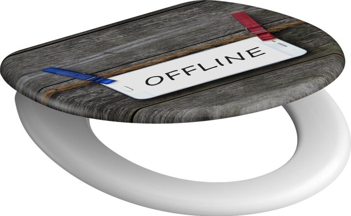 Actual product image Schütte Duroplast WC seat OFFLINE Automatic closing mechanism 82157 Offline
