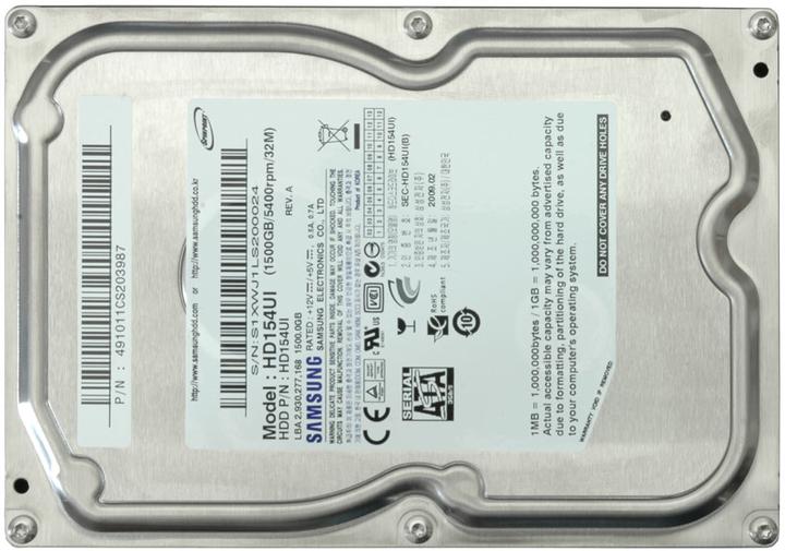 Actual product image Samsung HD154UI, EcoGreen (1.50 TB, 3.5")