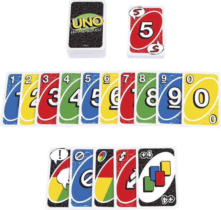 Actual product image Mattel Games UNO House Rules