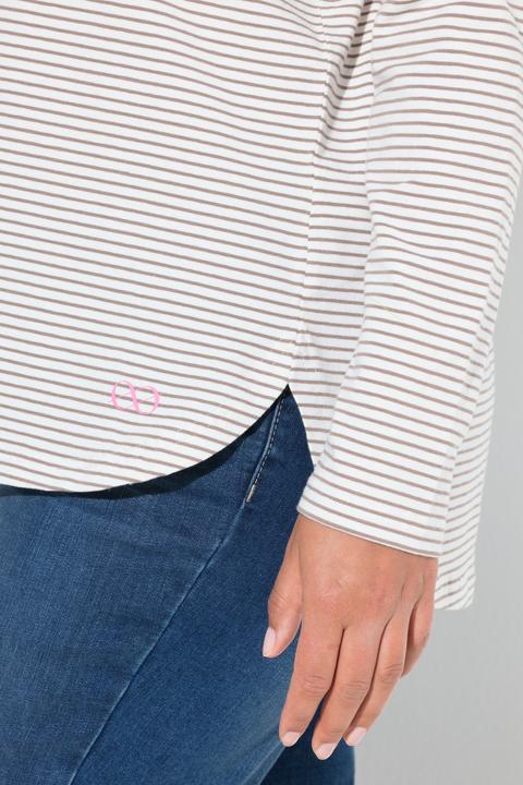 Immagine prodotto Laurasøn Maglia polo a righe con maniche lunghe (50)