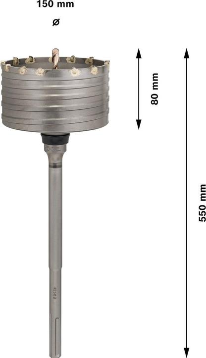 Actual product image Bosch Professional Zubehör PRO SDS max-5 Core Cutter, one-piece, 150 x 80 x 300 mm