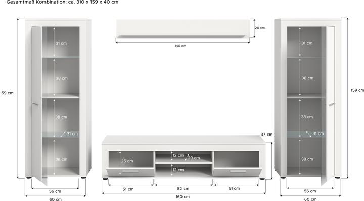 Actual product image Xonox Home Jam (310 x 35 x 159 cm)