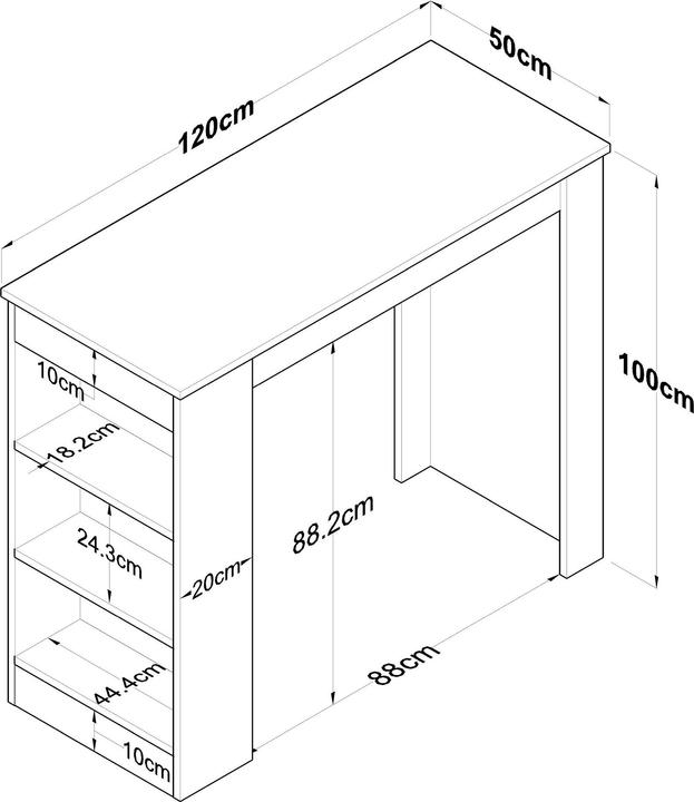 Actual product image Skye Decor Mauri (120 x 50 x 100 cm)