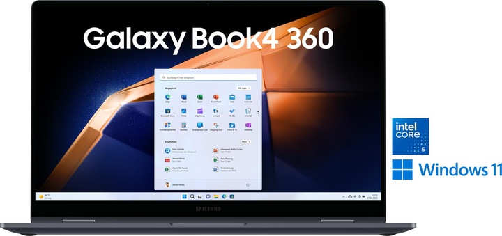 Produktbild Samsung Galaxy Book4 360 (15.60", Intel Core 5 120U, 8 GB, 256 GB, DE)