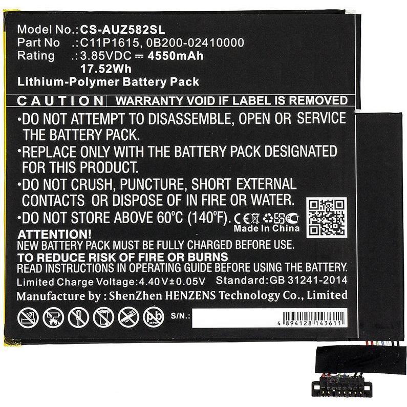 Thumbnail - CoreParts Battery for Asus Tablet (4550 mAh), Notebook Akku, Schwarz
