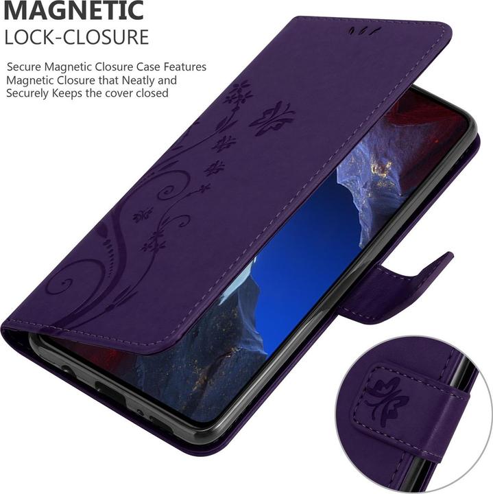 Immagine prodotto Cadorabo Custodia per Xiaomi Poco F5 Pro Flower Book (Xiaomi Poco F5 Pro)