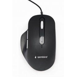 Actual product image Gembird MUS-6B-02 Optical LED mouse USB black (Cable)