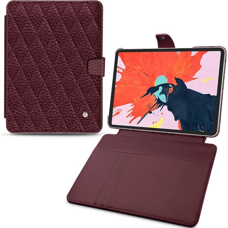 Noreve Lederschutzhülle Wallet (iPad Pro 11 2018 (1. Gen)), Tablet Hülle, Violett