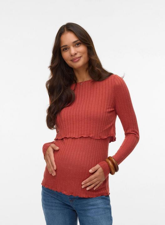 Produktbild Mamalicious Eng anliegend Polokragen Top T-shirt