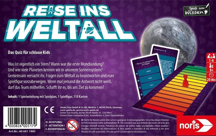 Image du produit Noris Voyage dans l'espace (Allemand)