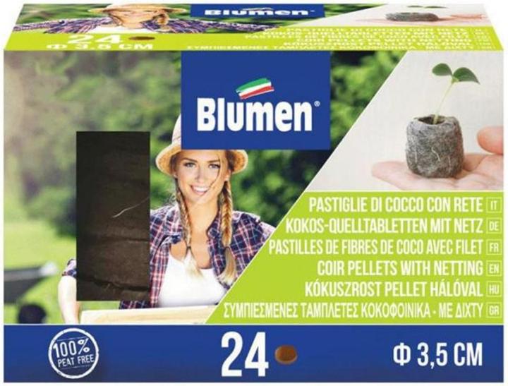Produktbild Blumen Kokosquelltabletten mit Netz (Erde ohne Torf)