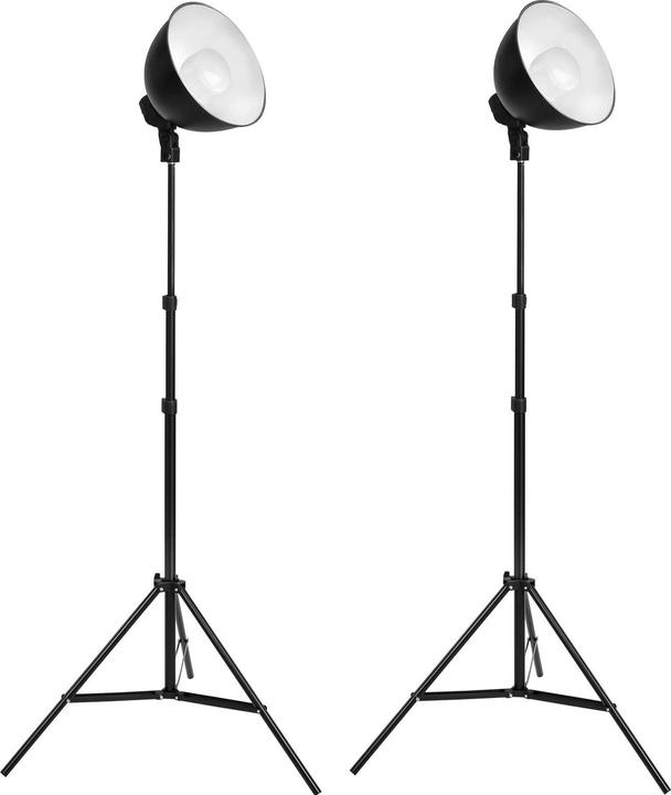 tectake 2 Studioleuchten (Studioleuchte)