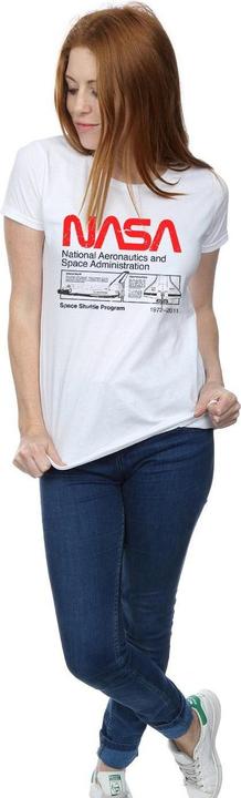 Immagine prodotto Nasa Maglietta da donna/ragazzo in cotone con lo Space Shuttle classico (M)