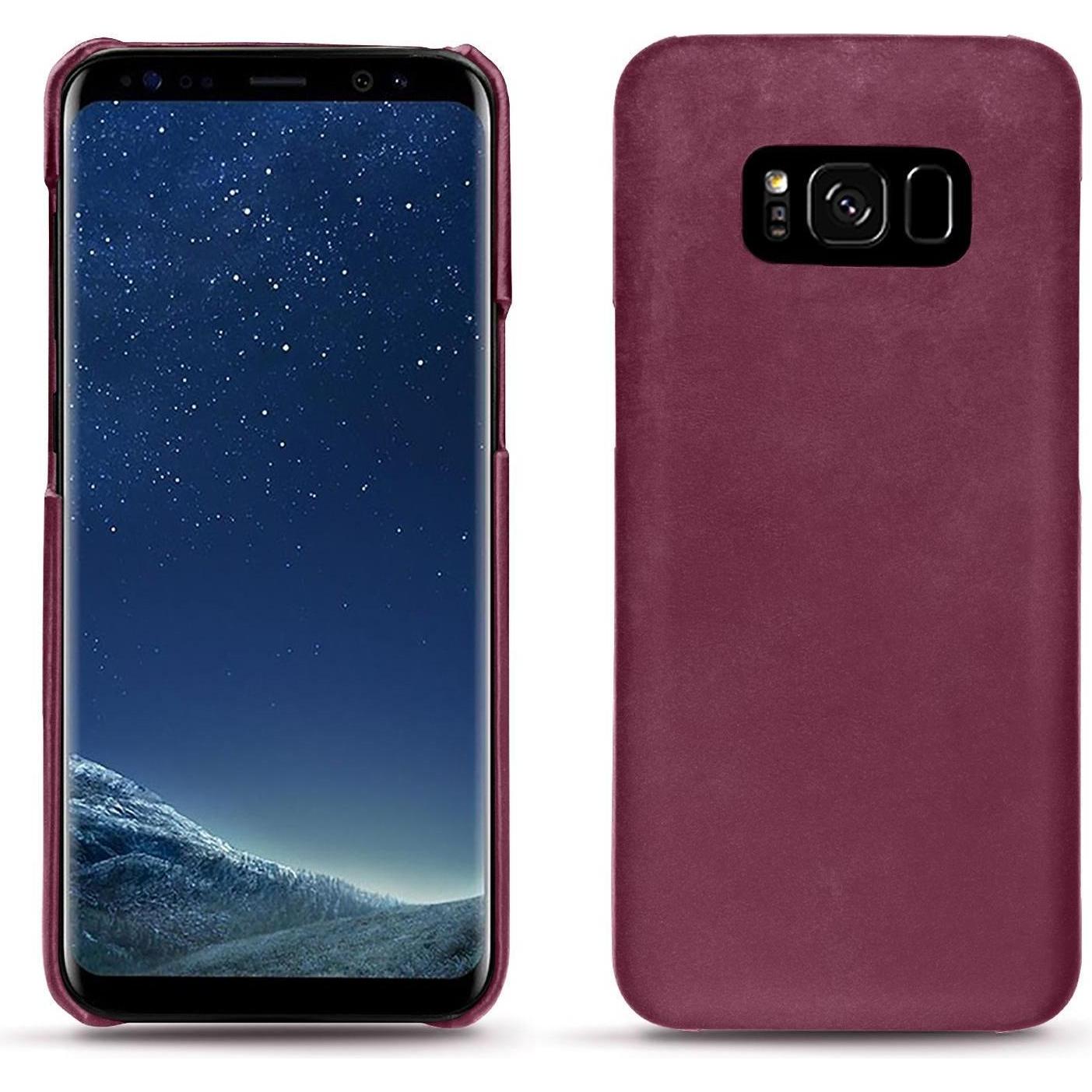 Noreve Lederschutzhülle (Samsung Galaxy S8+), Smartphone Hülle, Violett