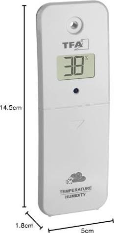 Actual product image TFA Thermo-hygro transmitter