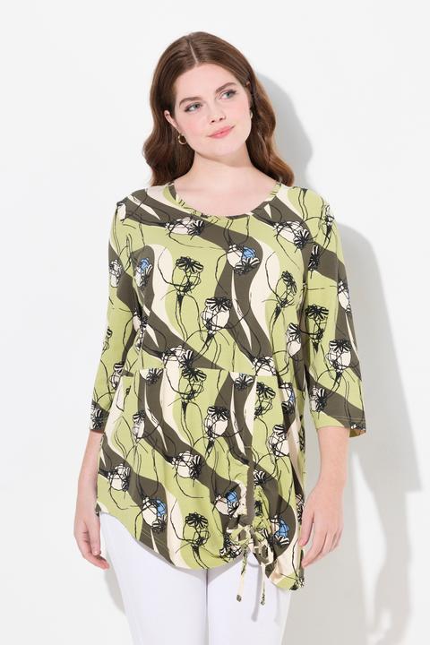 Produktbild Ulla Popken Longshirt, A-Linie, Rundhals, 3/4-Arm (50, 52)