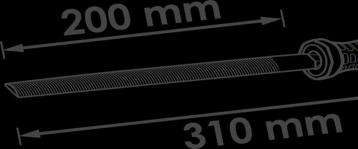Produktbild Vigor Halbrund-Feile ∙ V1790 ∙ 310 mm (Hieb 2, 310 mm)