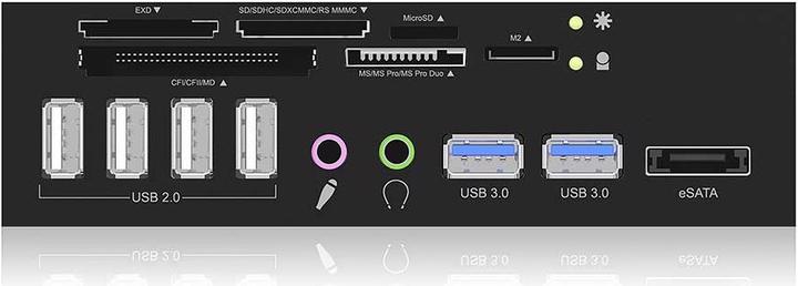 Produktbild Icy Box IB-863A-B (eSATA, USB 3.0, USB 2.0, Kopfhörer)